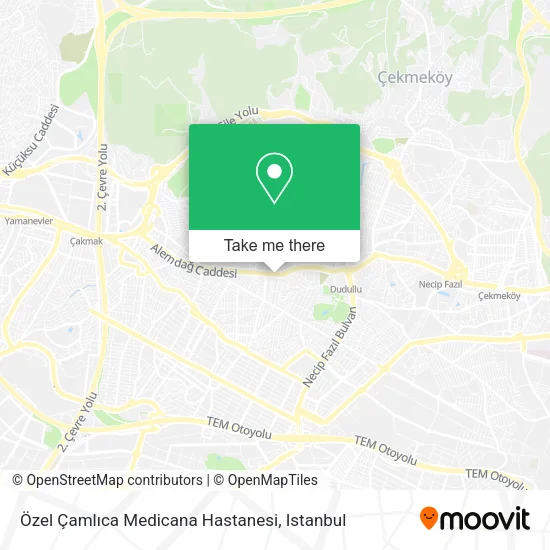 Özel Çamlıca Medicana Hastanesi map