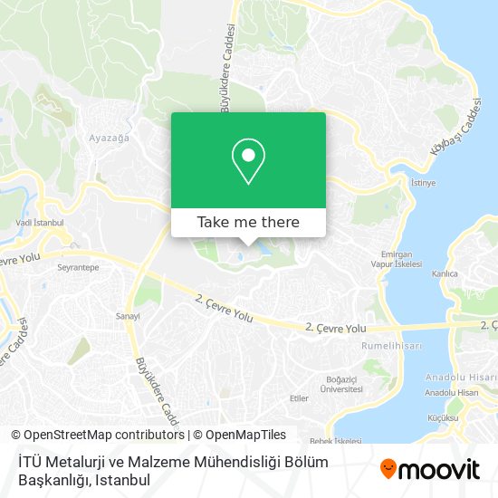 İTÜ Metalurji ve Malzeme Mühendisliği Bölüm Başkanlığı map