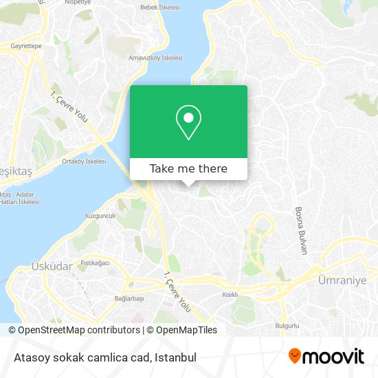 Atasoy sokak camlica cad map