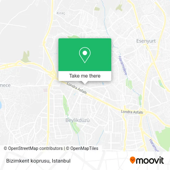 Bizimkent koprusu map