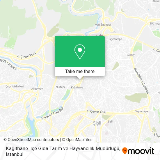 Kağıthane İlçe Gıda Tarım ve Hayvancılık Müdürlüğü map