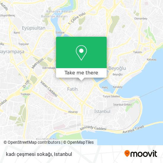 kadı çeşmesi sokağı map