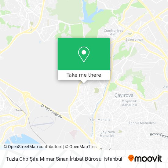 Tuzla Chp Şifa Mimar Sinan İrtibat Bürosu map