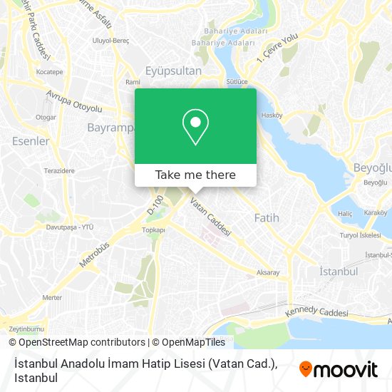 İstanbul Anadolu İmam Hatip Lisesi (Vatan Cad.) map