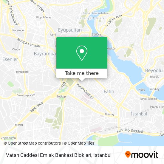 Vatan Caddesi Emlak Bankasi Bloklari map