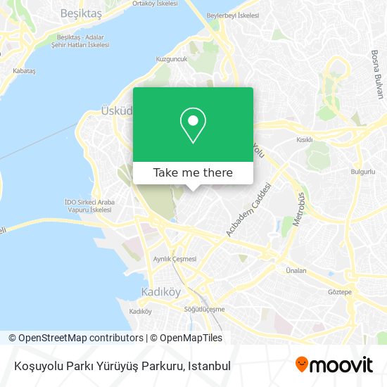 Koşuyolu Parkı Yürüyüş Parkuru map