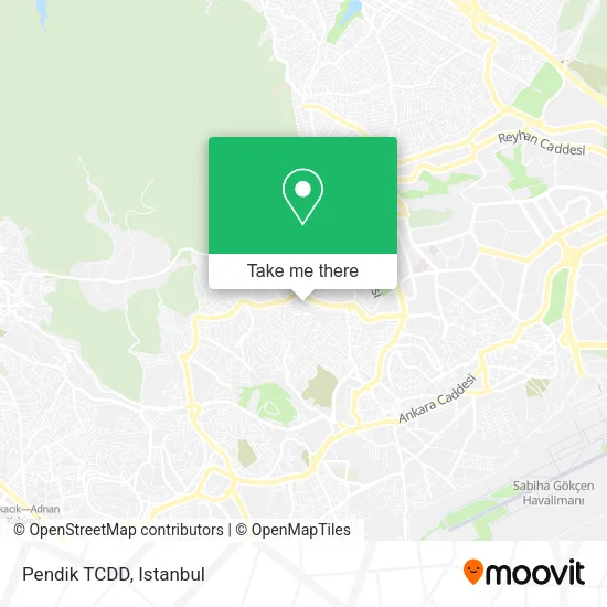 Pendik TCDD map