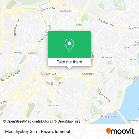 Mecidiyekoy Semt Pazari map