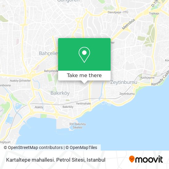 Kartaltepe mahallesi. Petrol Sitesi map