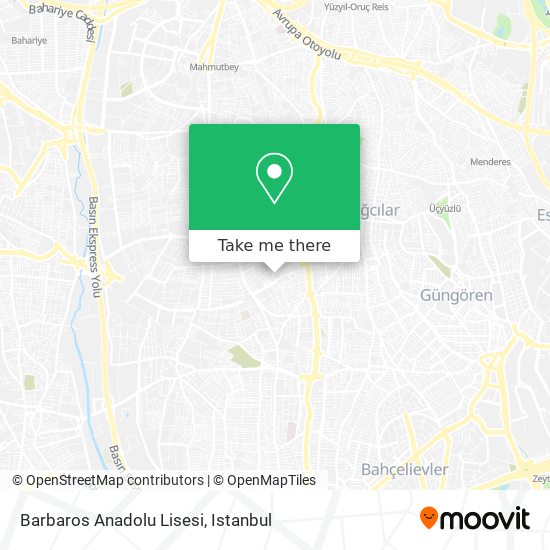 Barbaros Anadolu Lisesi map
