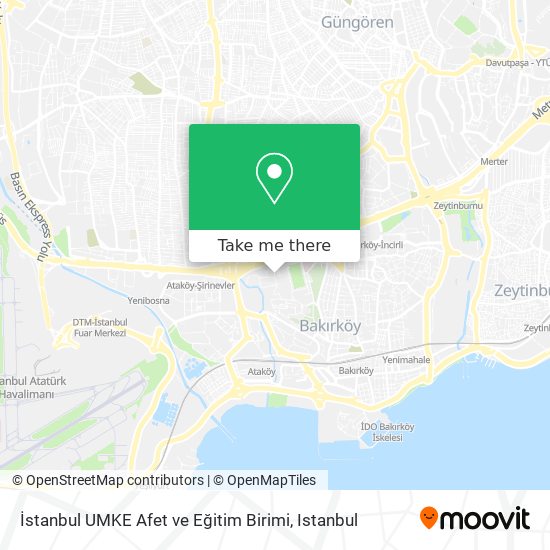 İstanbul UMKE Afet ve Eğitim Birimi map