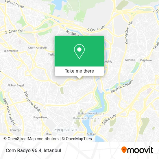 Cem Radyo 96.4 map