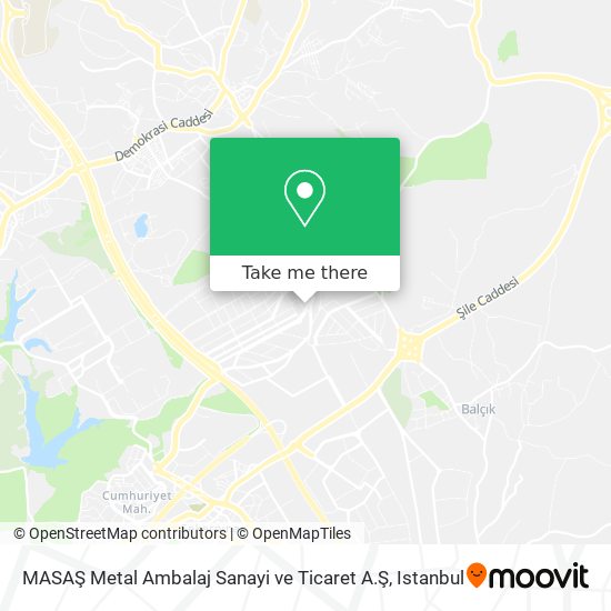 MASAŞ Metal Ambalaj Sanayi ve Ticaret A.Ş map