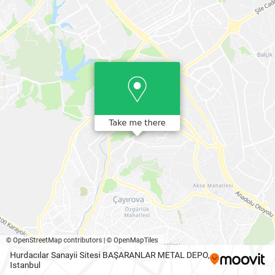 Hurdacılar Sanayii Sitesi BAŞARANLAR METAL DEPO map