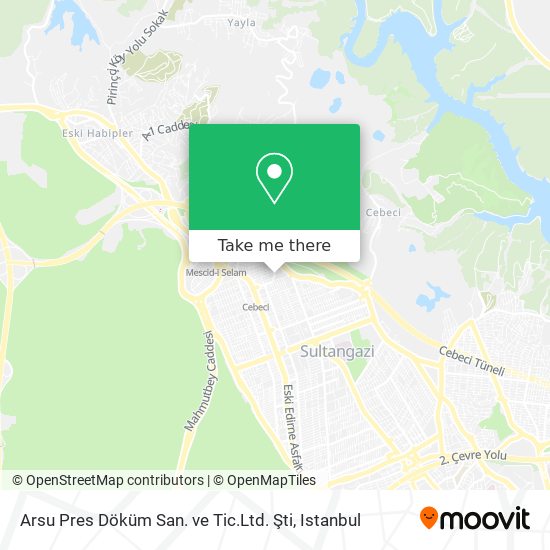 Arsu Pres Döküm San. ve Tic.Ltd. Şti map