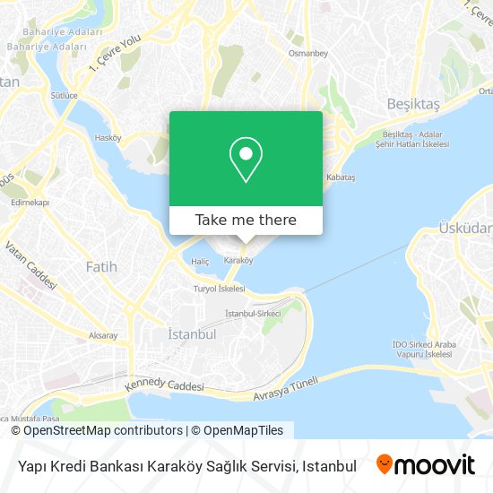 Yapı Kredi Bankası Karaköy Sağlık Servisi map