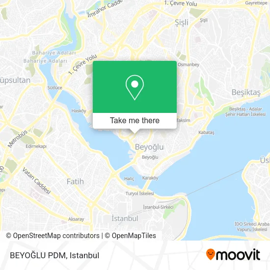 BEYOĞLU PDM map