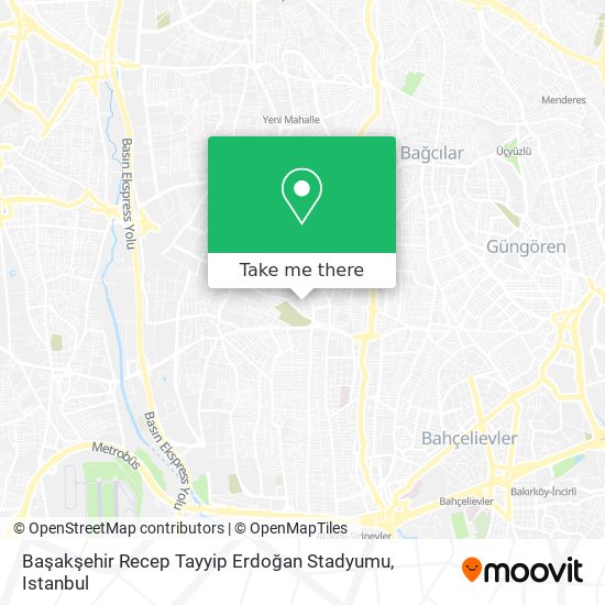 Başakşehir Recep Tayyip Erdoğan Stadyumu map