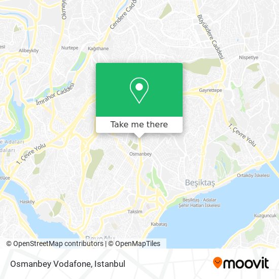 Osmanbey Vodafone map