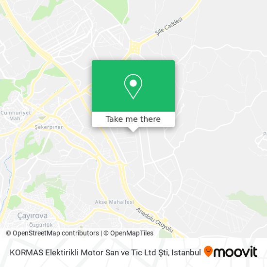 KORMAS Elektirikli Motor San ve Tic Ltd Şti map