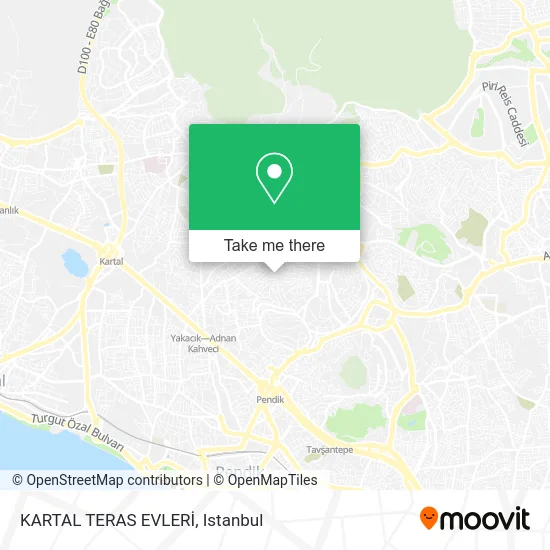 KARTAL TERAS EVLERİ map
