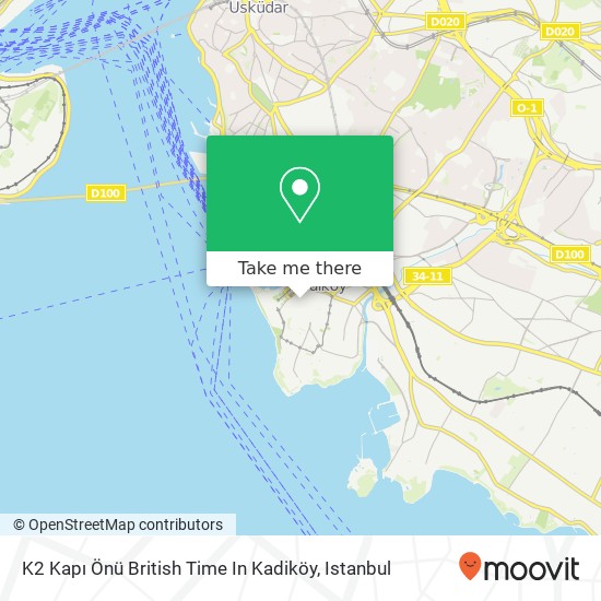 K2 Kapı Önü British Time In Kadiköy map