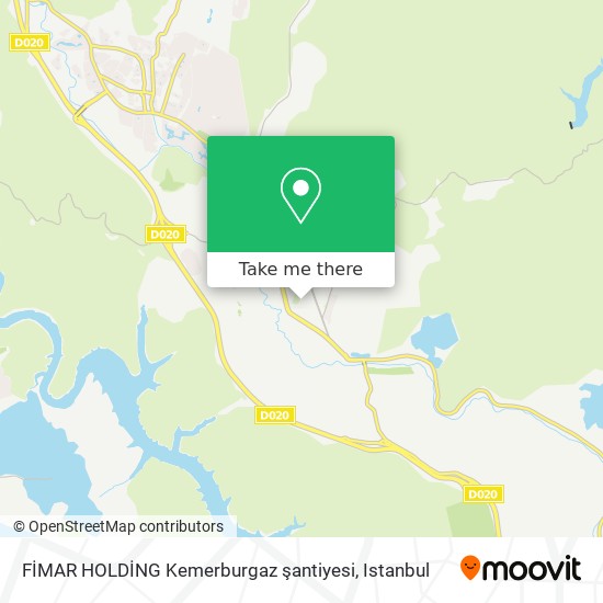 FİMAR HOLDİNG Kemerburgaz şantiyesi map