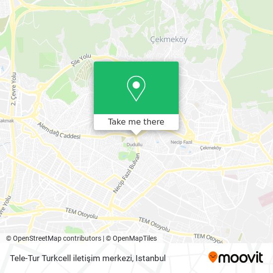 Tele-Tur Turkcell iletişim merkezi map