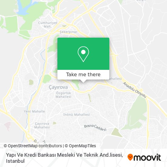Yapı Ve Kredi Bankası Mesleki Ve Teknik And.lisesi map