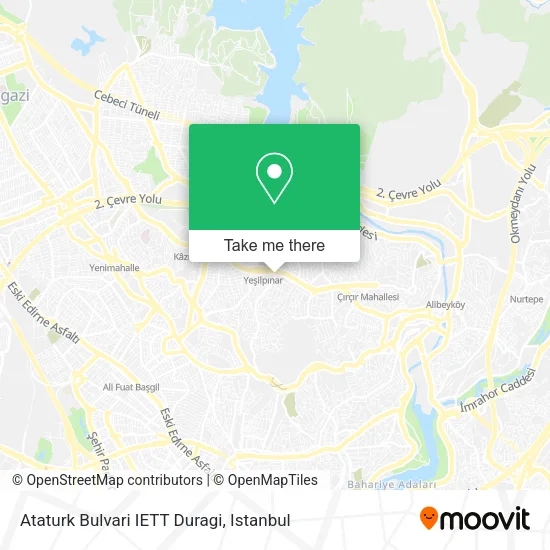 Ataturk Bulvari IETT Duragi map