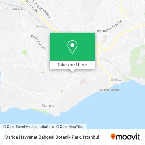 Darica Hayvanat Bahçesi Botanik Park map
