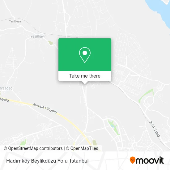 Hadımköy Beylikdüzü Yolu map