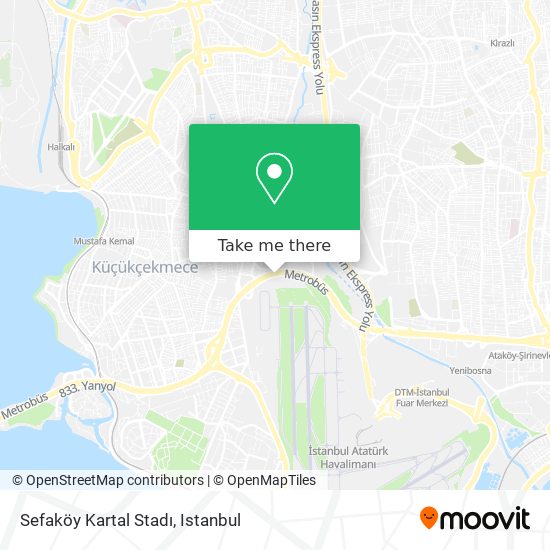 Sefaköy Kartal Stadı map