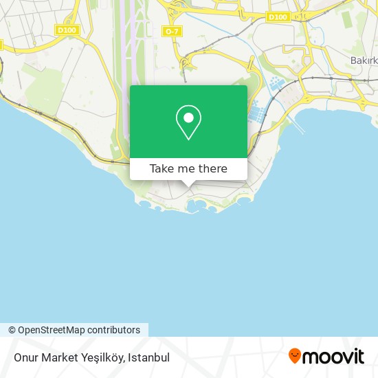 Onur Market Yeşilköy map