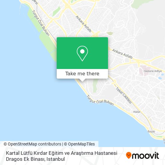 Kartal Lütfü Kırdar Eğitim ve Araştırma Hastanesi  Dragos  Ek Binası map