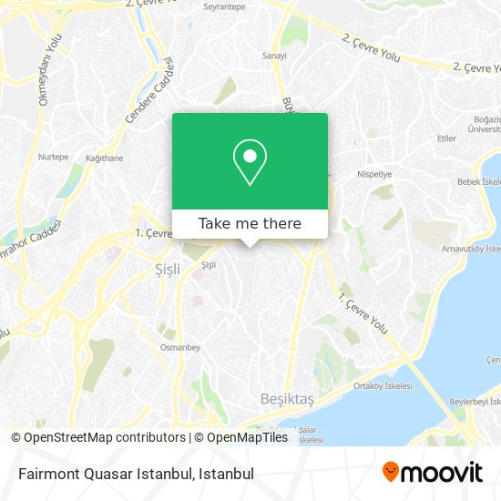 Fairmont Quasar Istanbul map