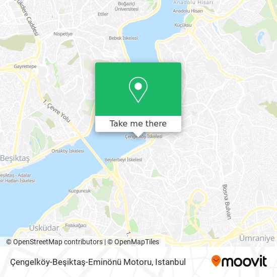 Çengelköy-Beşiktaş-Eminönü Motoru map