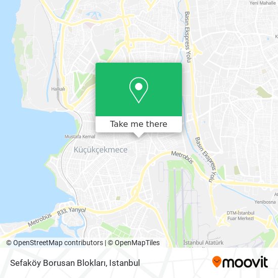 Sefaköy Borusan Blokları map