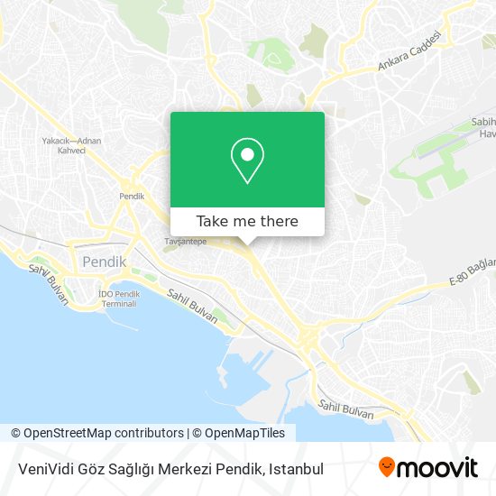 VeniVidi Göz Sağlığı Merkezi Pendik map