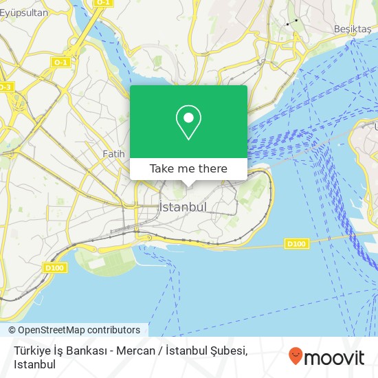 Türkiye İş Bankası - Mercan / İstanbul Şubesi map