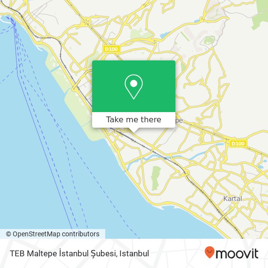 TEB Maltepe İstanbul Şubesi map