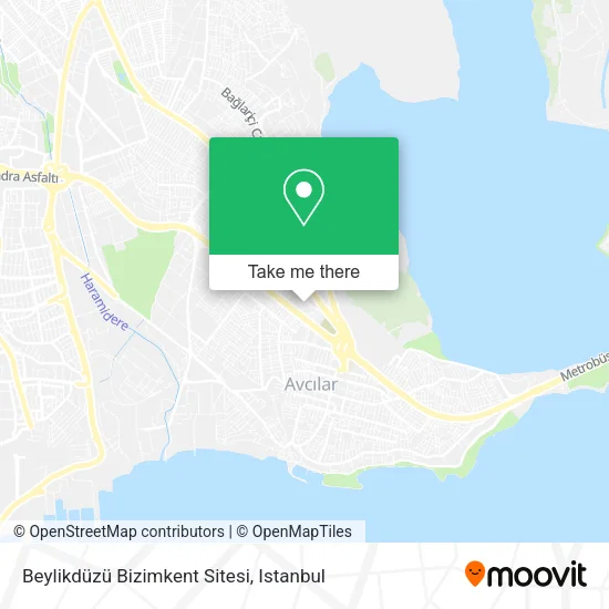 Beylikdüzü Bizimkent Sitesi map