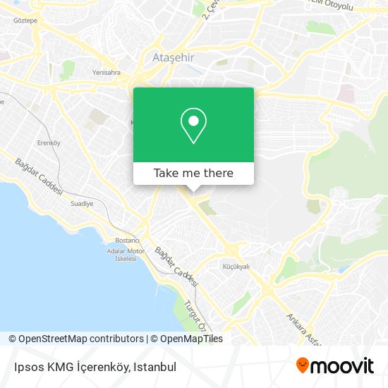 Ipsos KMG İçerenköy map