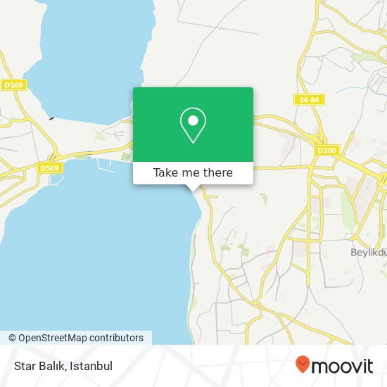 Star Balık map