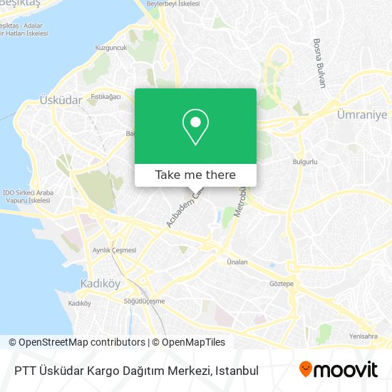 PTT Üsküdar Kargo Dağıtım Merkezi map
