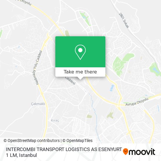 INTERCOMBI TRANSPORT LOGISTICS AS ESENYURT 1 LM map