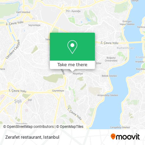 Zerafet restaurant map