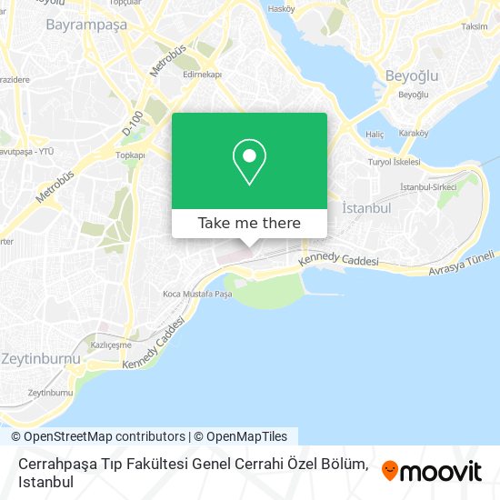 Cerrahpaşa Tıp Fakültesi Genel Cerrahi Özel Bölüm map