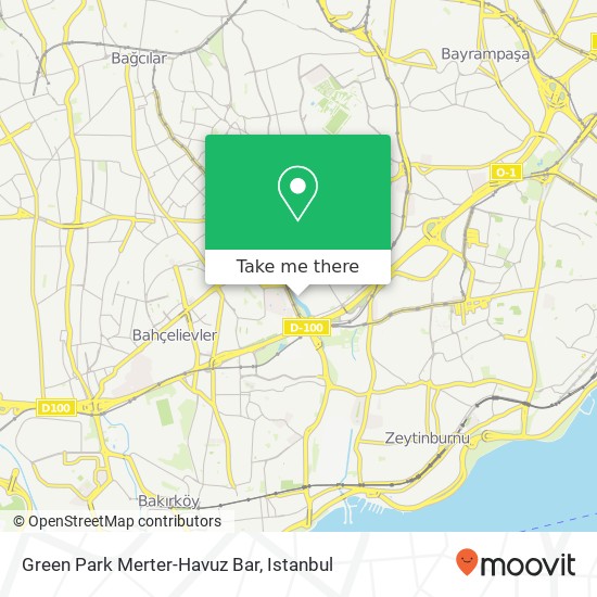 Green Park Merter-Havuz Bar map