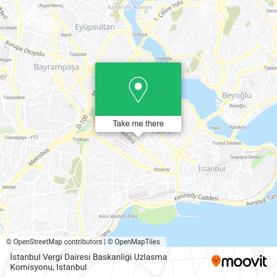 İstanbul Vergi Dairesi Baskanligi Uzlasma Komisyonu map